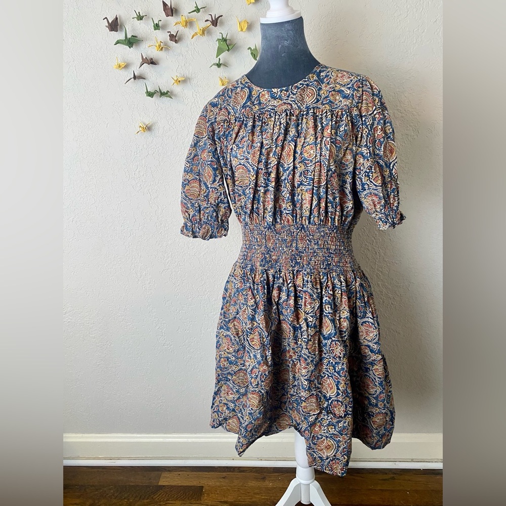 Mata Traders Dress Henrietta Smocked Dress M